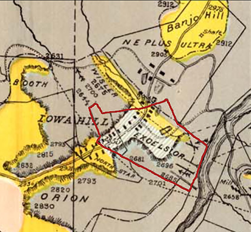 Excelsior Mine and Iowa Hill, 1890 